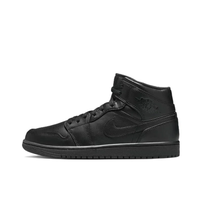 Air Jordan 1 Mid Triple Black (2022) 554724-093 01