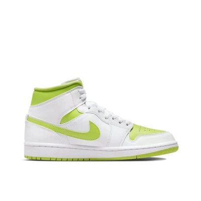 Air Jordan 1 Mid White Lime (Women's) BQ6472-131 02