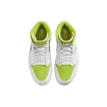 Air Jordan 1 Mid White Lime (Women's) BQ6472-131