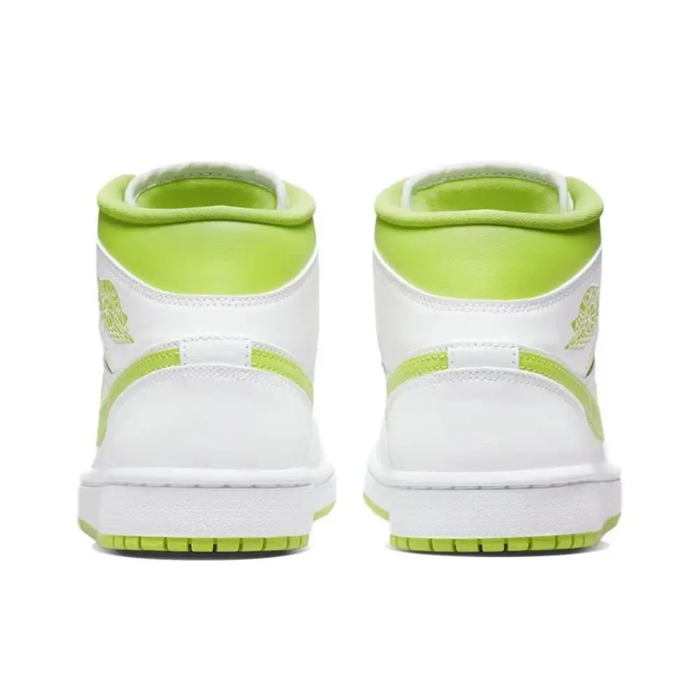 Air Jordan 1 Mid White Lime (Women's) BQ6472-131