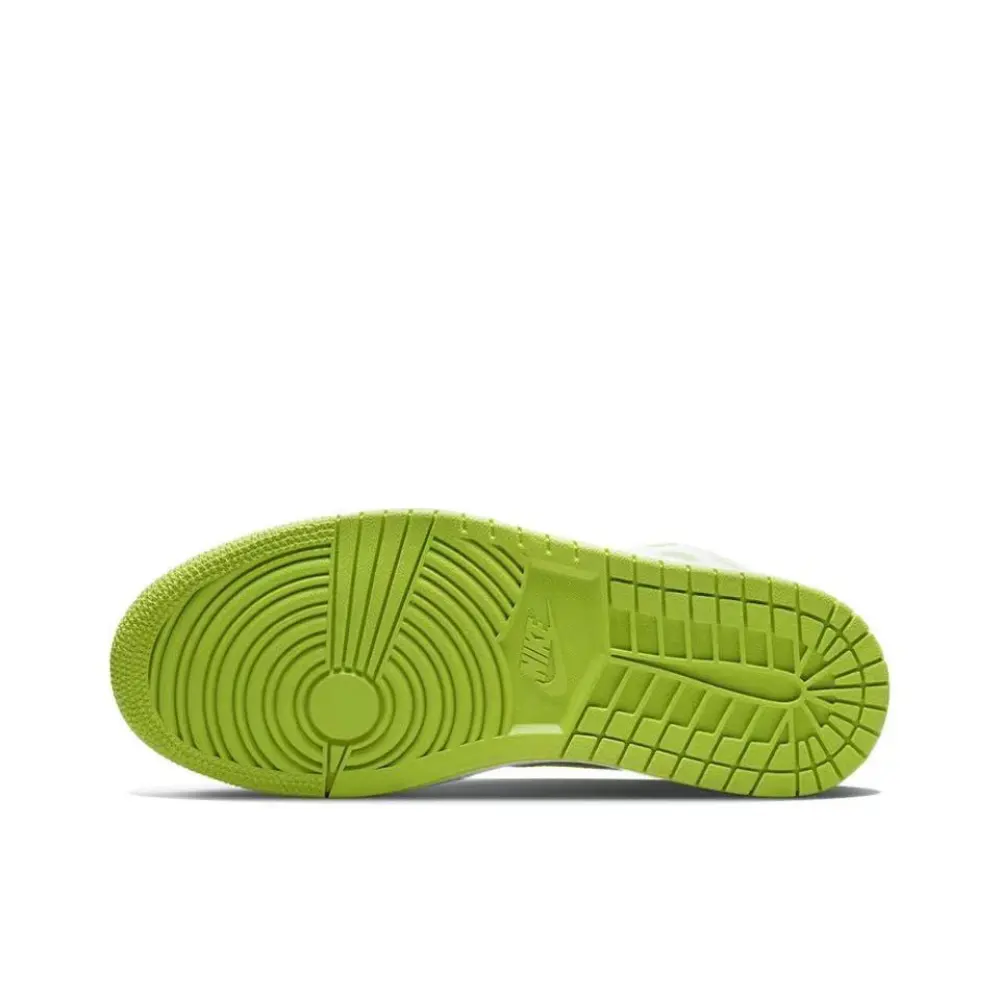 Air Jordan 1 Mid White Lime (Women's) BQ6472-131