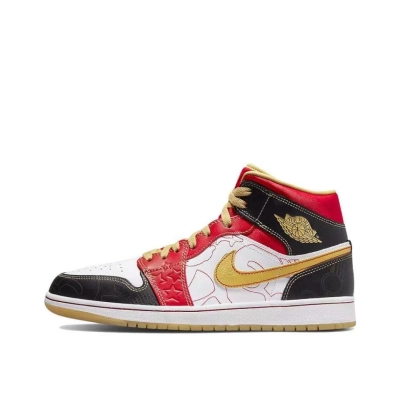 Air Jordan 1 Mid XQ White Black Sport Red DV0576-176 01