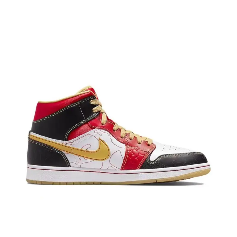 Air Jordan 1 Mid XQ White Black Sport Red DV0576-176
