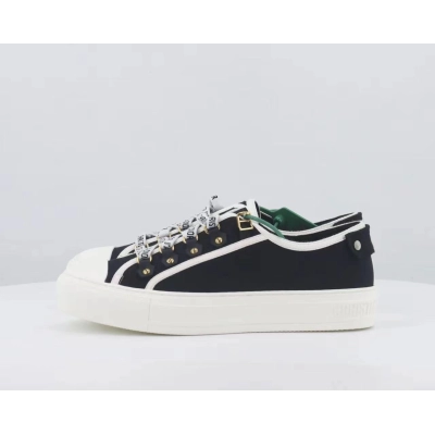 Dior Walk'N'Dior Low Top Black Canvas (Women's) KCK177CVA_S12X 02
