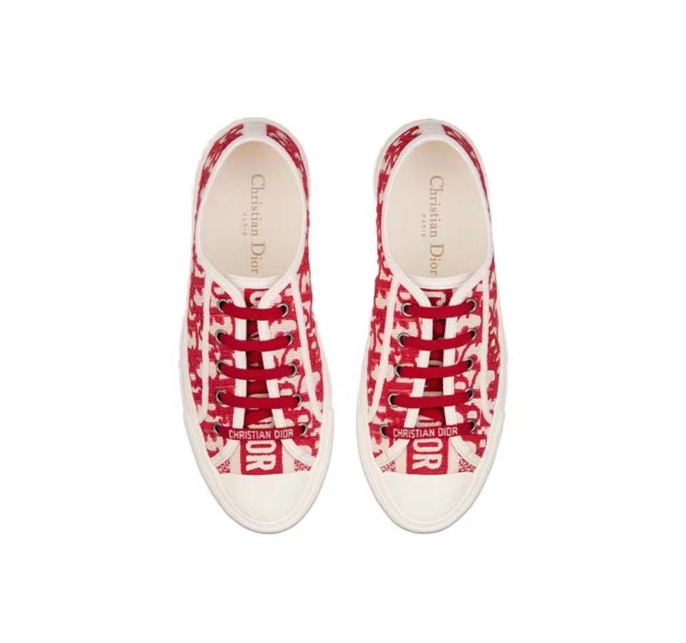 Dior Walk'N'Dior Oblique Red Canvas (Women's)  KCK211OBE_S16V