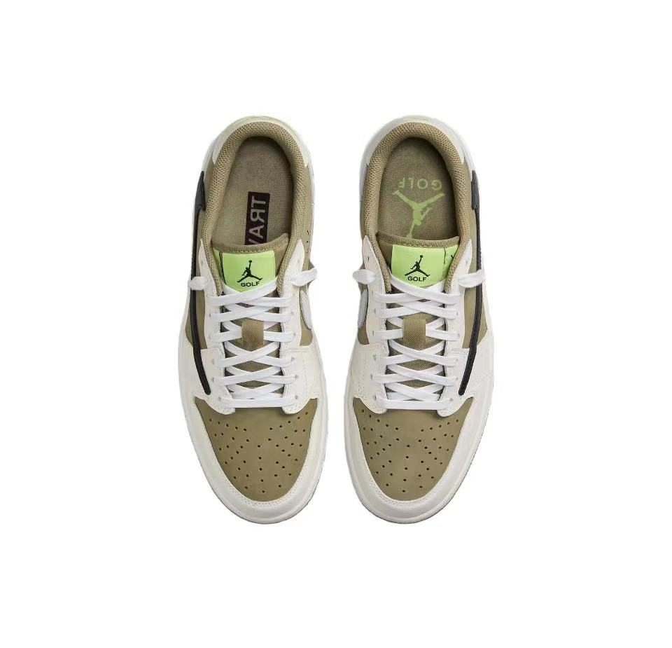  Air Jordan 1 Low Travis Scott x Air Jordan 1 Low Golf “Olive”  FZ3124-200