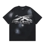 Hellstar Sport Logo Gel Black T-Shirt White1