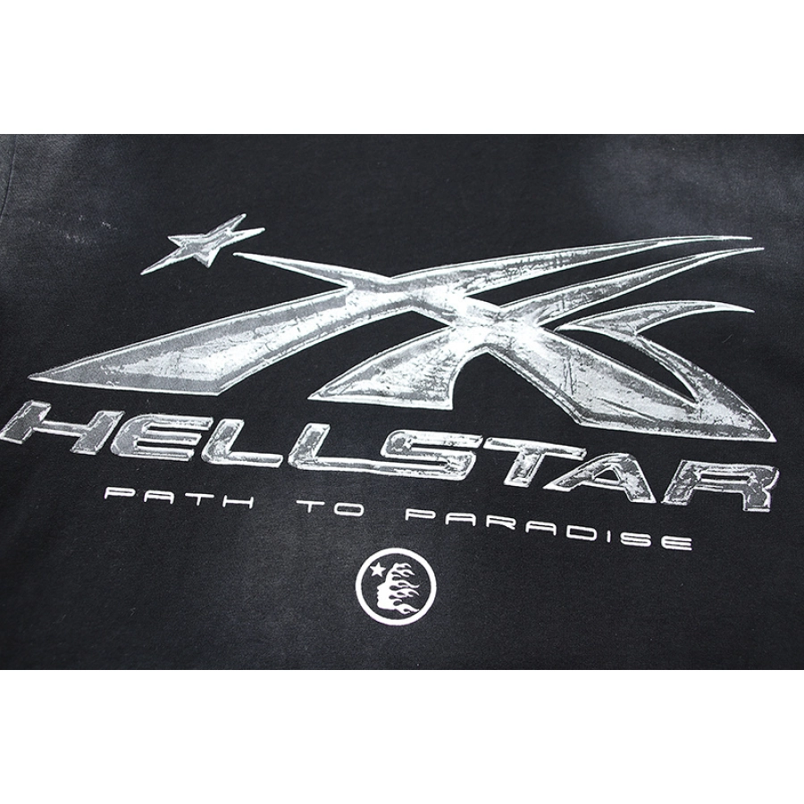 Hellstar Sport Logo Gel Black T-Shirt White