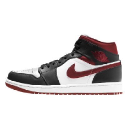 Air Jordan 1 Mid Gym Red Black White 554724-122 01