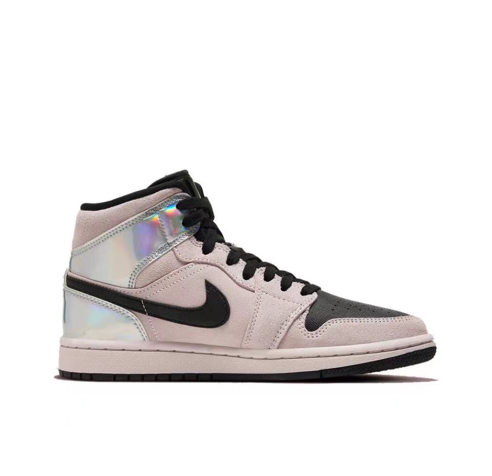 Air Jordan 1 Mid Dirty Powder Iridescent (Women