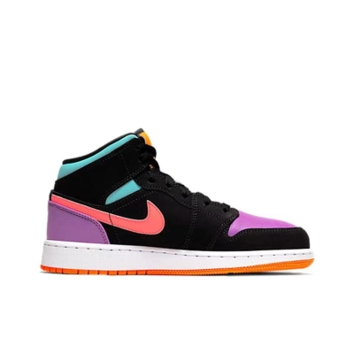 Air Jordan 1 Mid Multi-Color (GS) 554725-083 02
