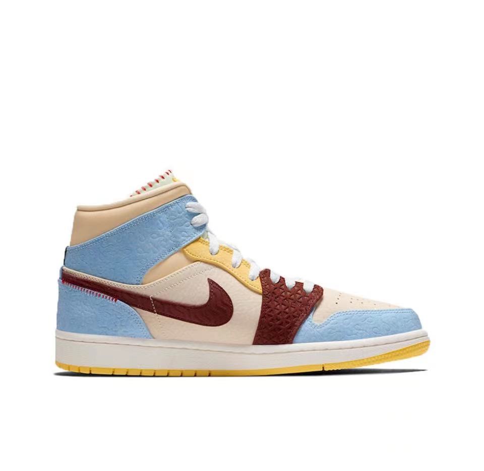 Air Jordan 1 Mid SE Fearless Maison Chateau Rouge CU2803-200