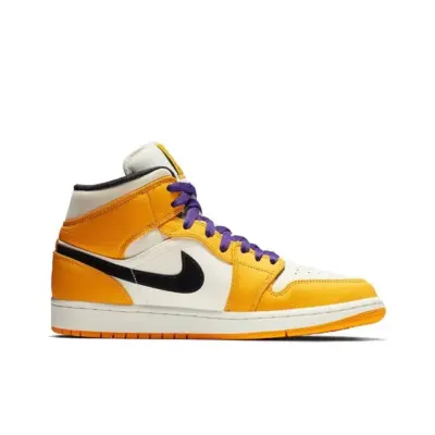 Air Jordan 1 Mid SE Lakers 852542-700 02