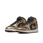 Air Jordan 1 Mid SE Metallic Gold Black (GS) DR6967-071