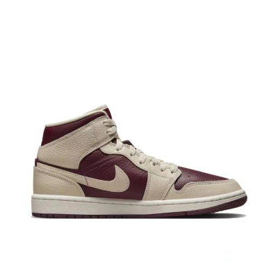 Air Jordan 1 Mid SE Split Beach Cherrywood Red (Women's)  DR0501-200 02