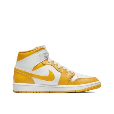 Air Jordan 1 Mid White University Gold (Women's) BQ6472-117 02