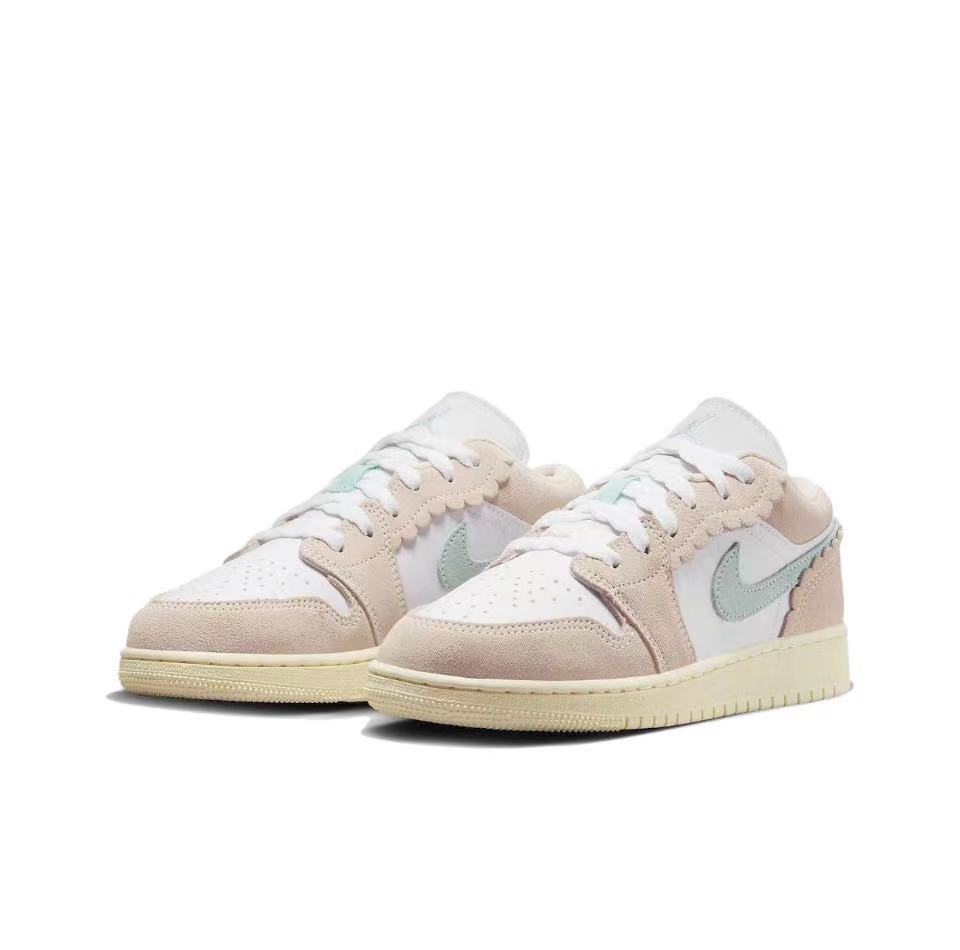Air Jordan 1 Low SE Scalloped Edge Guava Ice (GS)  DZ5356-800
