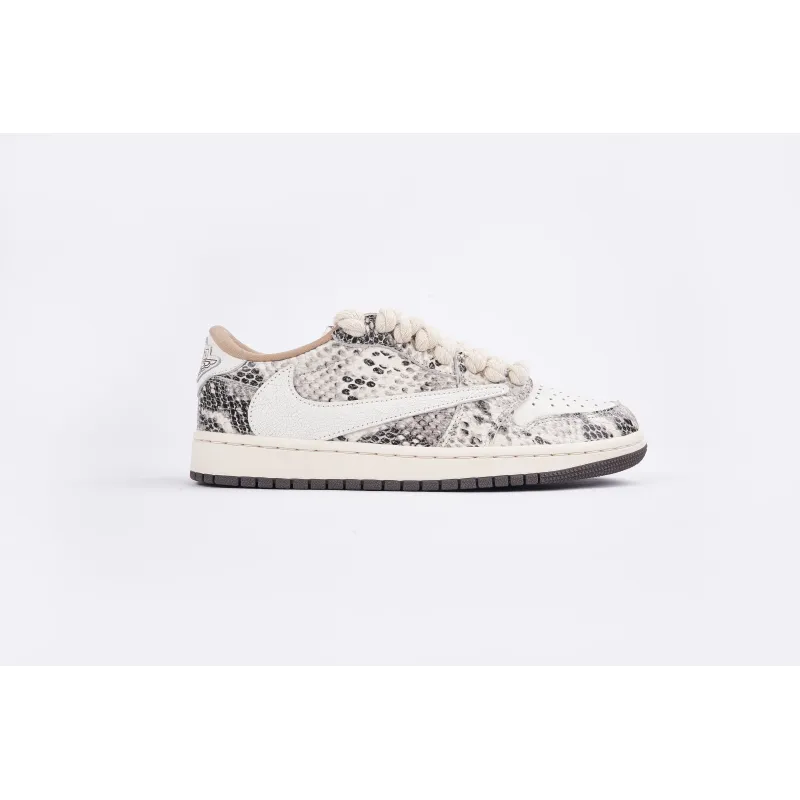 Air Jordan 1 Low Travis Scott Crackle Snake Skin