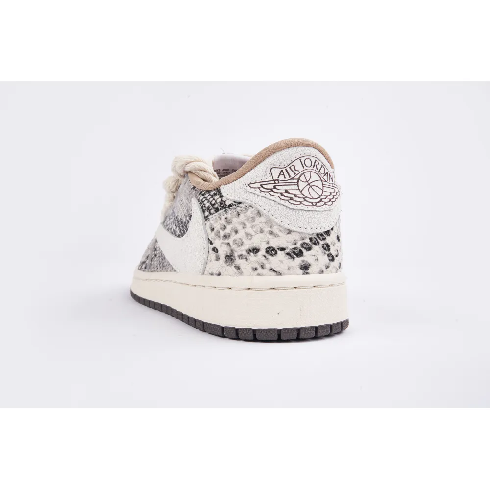 Air Jordan 1 Low Travis Scott Crackle Snake Skin