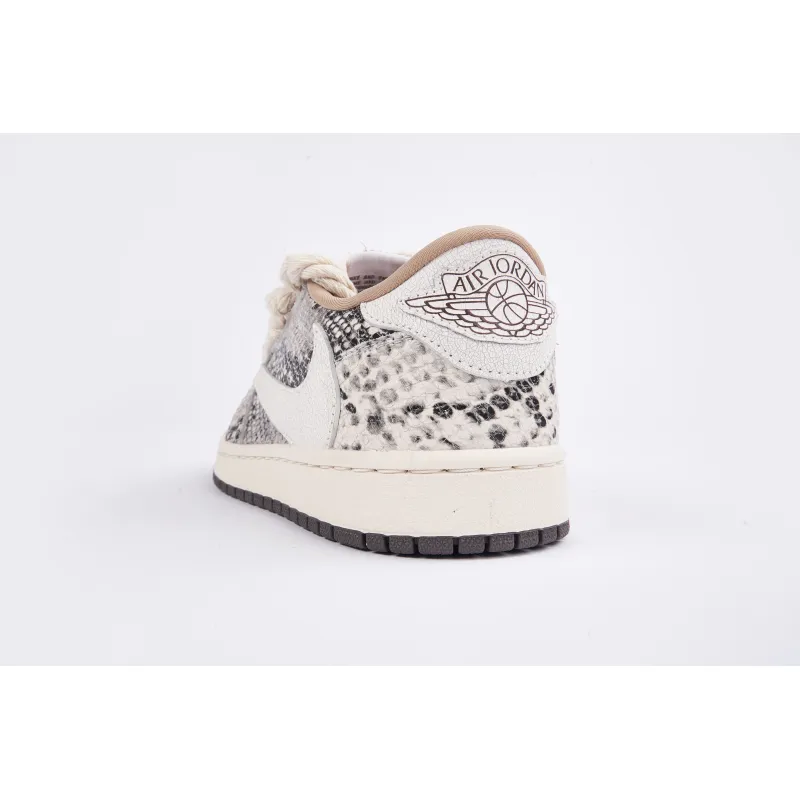 Air Jordan 1 Low Travis Scott Crackle Snake Skin