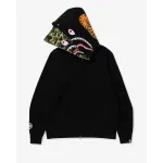 OBO  BAPE ABC Camo Shark Zip Hoodie Black
