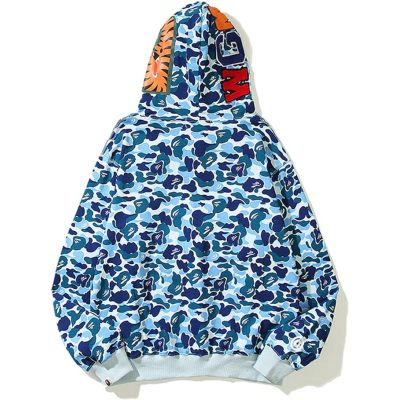 OBO  BAPE ABC Camo Shark Zip Hoodie Blue 02