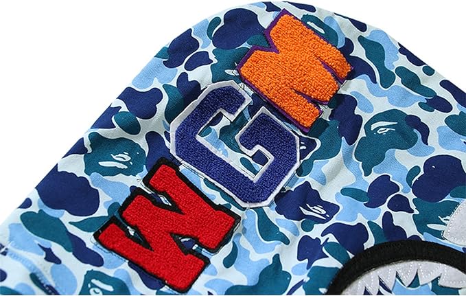 OBO  BAPE ABC Camo Shark Zip Hoodie Blue
