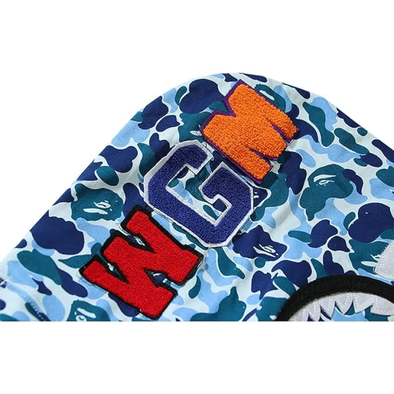 OBO  BAPE ABC Camo Shark Zip Hoodie Blue
