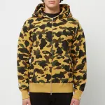 OBO  BAPE Cloro Camo Shark Full Zip Hoodie Yellow