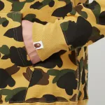 OBO  BAPE Cloro Camo Shark Full Zip Hoodie Yellow