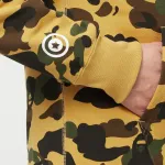 OBO  BAPE Cloro Camo Shark Full Zip Hoodie Yellow