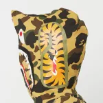OBO  BAPE Cloro Camo Shark Full Zip Hoodie Yellow