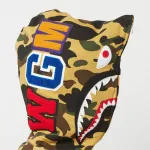 OBO  BAPE Cloro Camo Shark Full Zip Hoodie Yellow