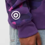OBO  BAPE Color Camo Shark Zip Hoodie Purple