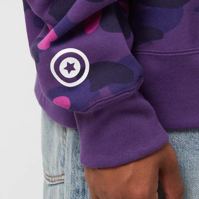OBO  BAPE Color Camo Shark Zip Hoodie Purple