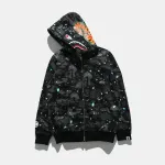 OBO  BAPE Space Camo Shark WGM Full-Zip Hoodie Black