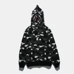 OBO  BAPE Space Camo Shark WGM Full-Zip Hoodie Black