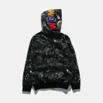 OBO  BAPE Space Camo Shark WGM Full-Zip Hoodie Black