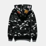 OBO  BAPE Space Camo Shark WGM Full-Zip Hoodie Black