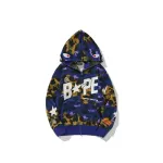 OBO  BAPE x Heron Preston Mix 1st Camo Shark Relaxed Fit Full Zip Hoodie Purple