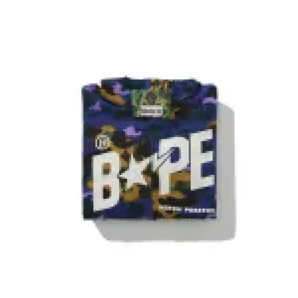 OBO  BAPE x Heron Preston Mix 1st Camo Shark Relaxed Fit Full Zip Hoodie Purple