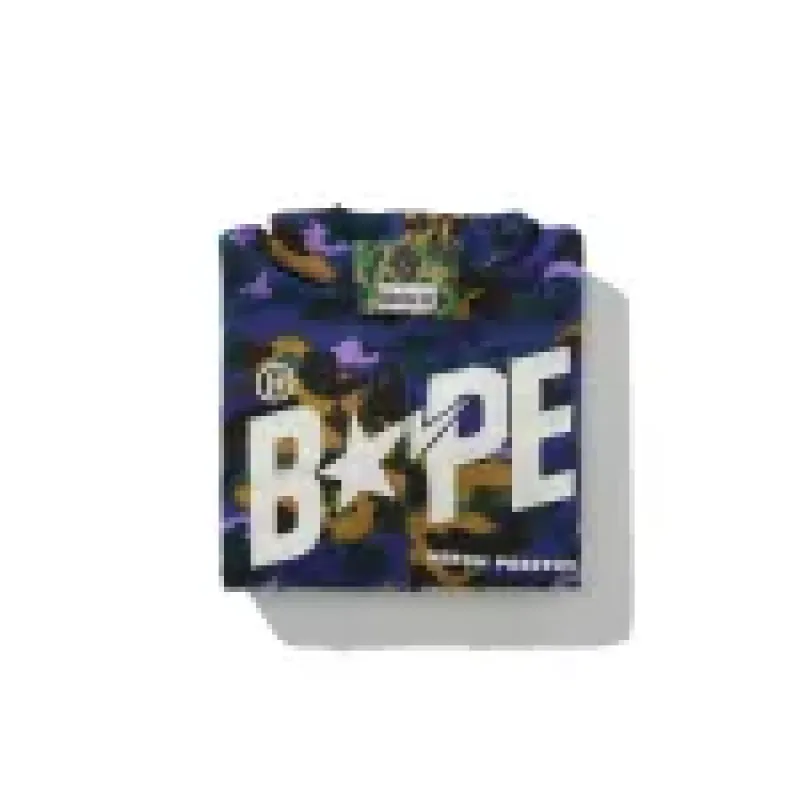 OBO  BAPE x Heron Preston Mix 1st Camo Shark Relaxed Fit Full Zip Hoodie Purple