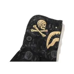 OBO  BAPE x NBHD Skull Black And Gold Hoodie