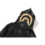 OBO  BAPE x NBHD Skull Black And Gold Hoodie