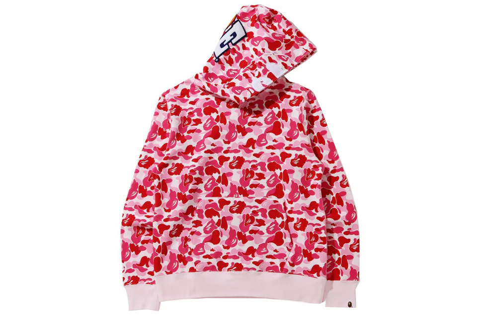 OBO BAPE ABC Camo Shark Hoodie Pink