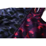 OBO BAPE Color Camo 1/2 Shark Full Zip Hoodie Navy Camo