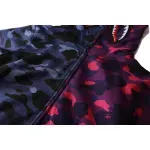 OBO BAPE Color Camo 1/2 Shark Full Zip Hoodie Navy Camo