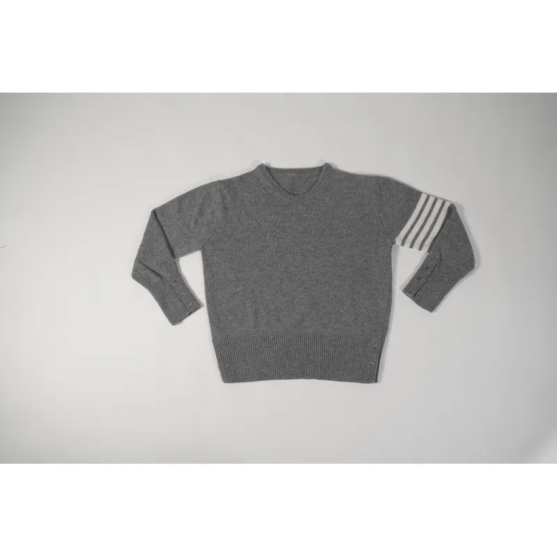 OBO 4-Bar Stripe Shetland Wool Sweater