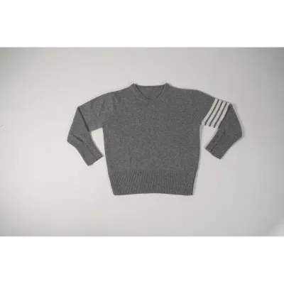 OBO 4-Bar Stripe Shetland Wool Sweater 01