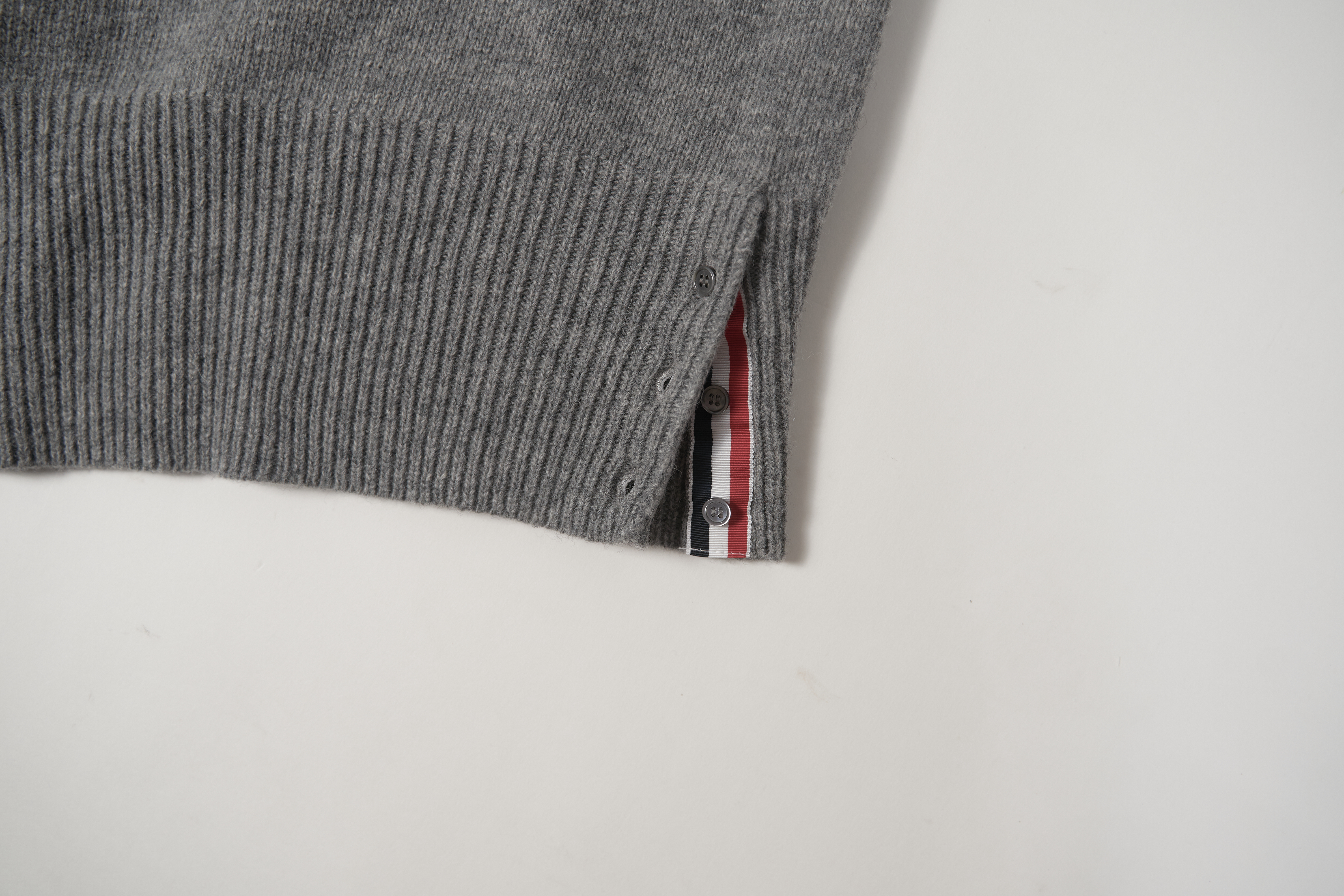 OBO 4-Bar Stripe Shetland Wool Sweater